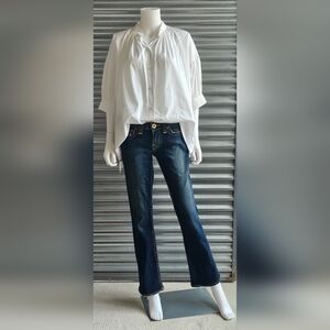 True Religion Vintage Jeans, boot cut, sz 27, 30" inseam, dark wash, 8" rise